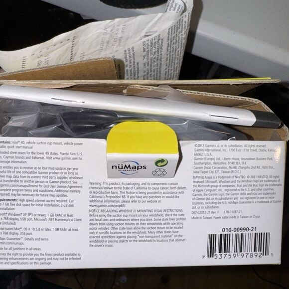 Garmin GPS NUVI 40LM and Accessories, Works, GUC - Picture 6 of 8